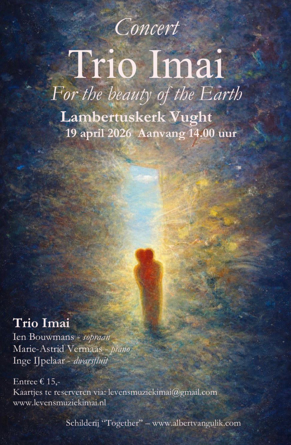 Trio IMAI verzorgt het Concert “For the Beauty of the Earth” in de Lambertuskerk te Vught